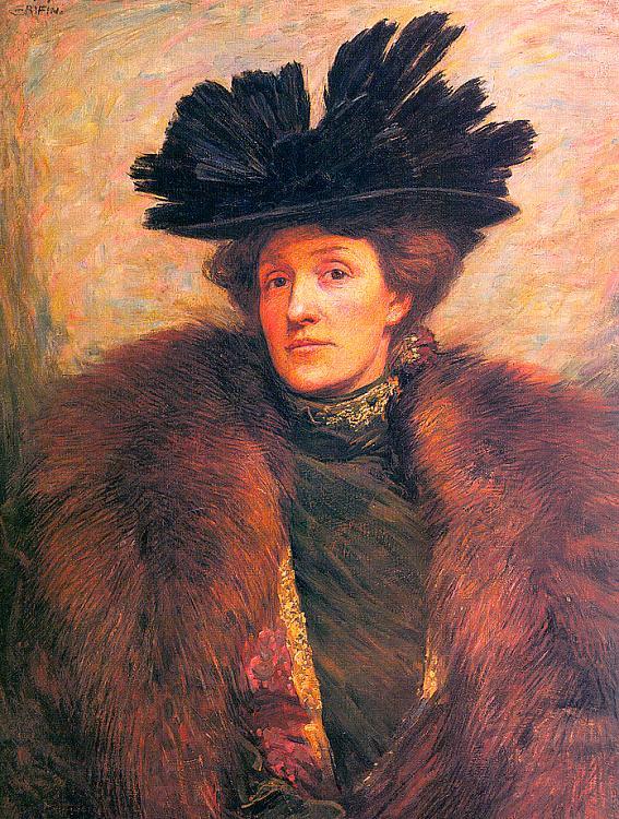 Walter Griffin Portrait of a Lady Norge oil painting art